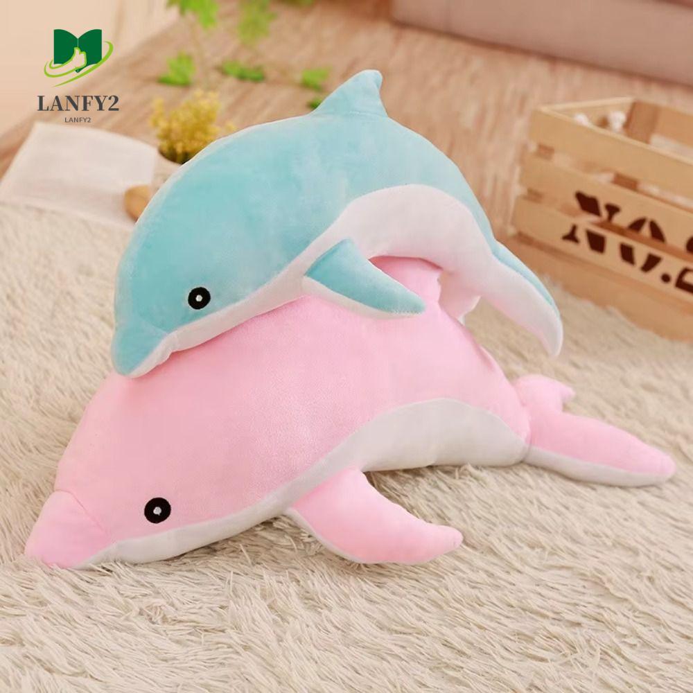 ALANFY Dolphin Plush ของเล่น,น่ารัก Marine Life Dolphin ตุ๊กตาของเล่น, หมอนเด็กนุ่ม 30 ซม.น่ารัก Dolphin หมอนโซฟาสาวของขวัญ