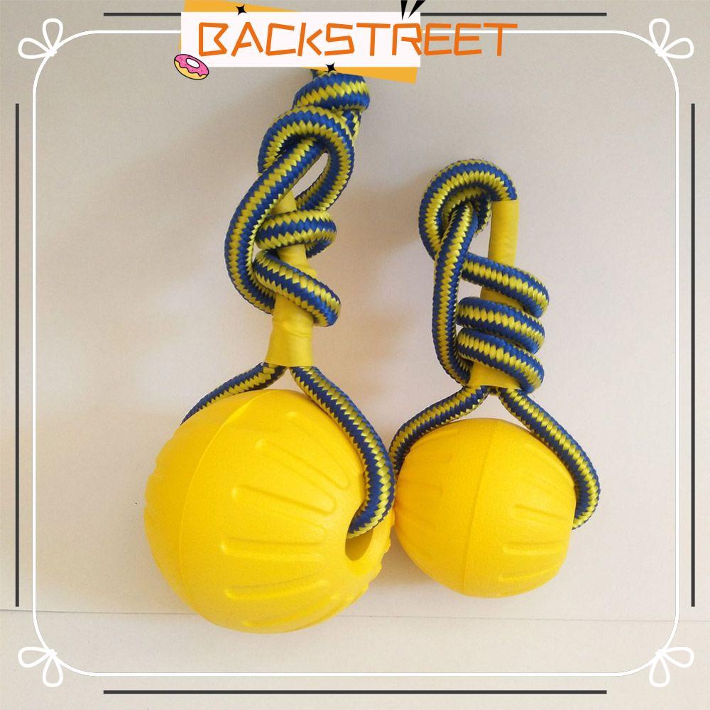 BACKSTAGE Dog Training Ball 7/9cm Rubber Ball ทําลายไม่ได้ดึงกัดของเล่น