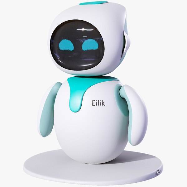 Eilik Robot หุ่นยนต์อัจฉริยะ AI เพื่อนอารมณ์โต้ตอบได้ ของเล่นหุ่นยนต์ตั้งโต๊ะ โต้ตอบด้วยเสียงและสัมผ