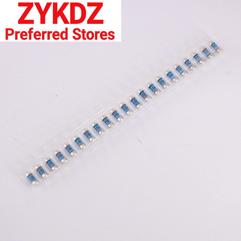 0204 0207 ชิปเวเฟอร์ Resistor 6.2 R 6.8 R 7.5 R 8.2 R 9.1 R 10R 12R 15R 1% 0204 1/4W 0207 1/2W