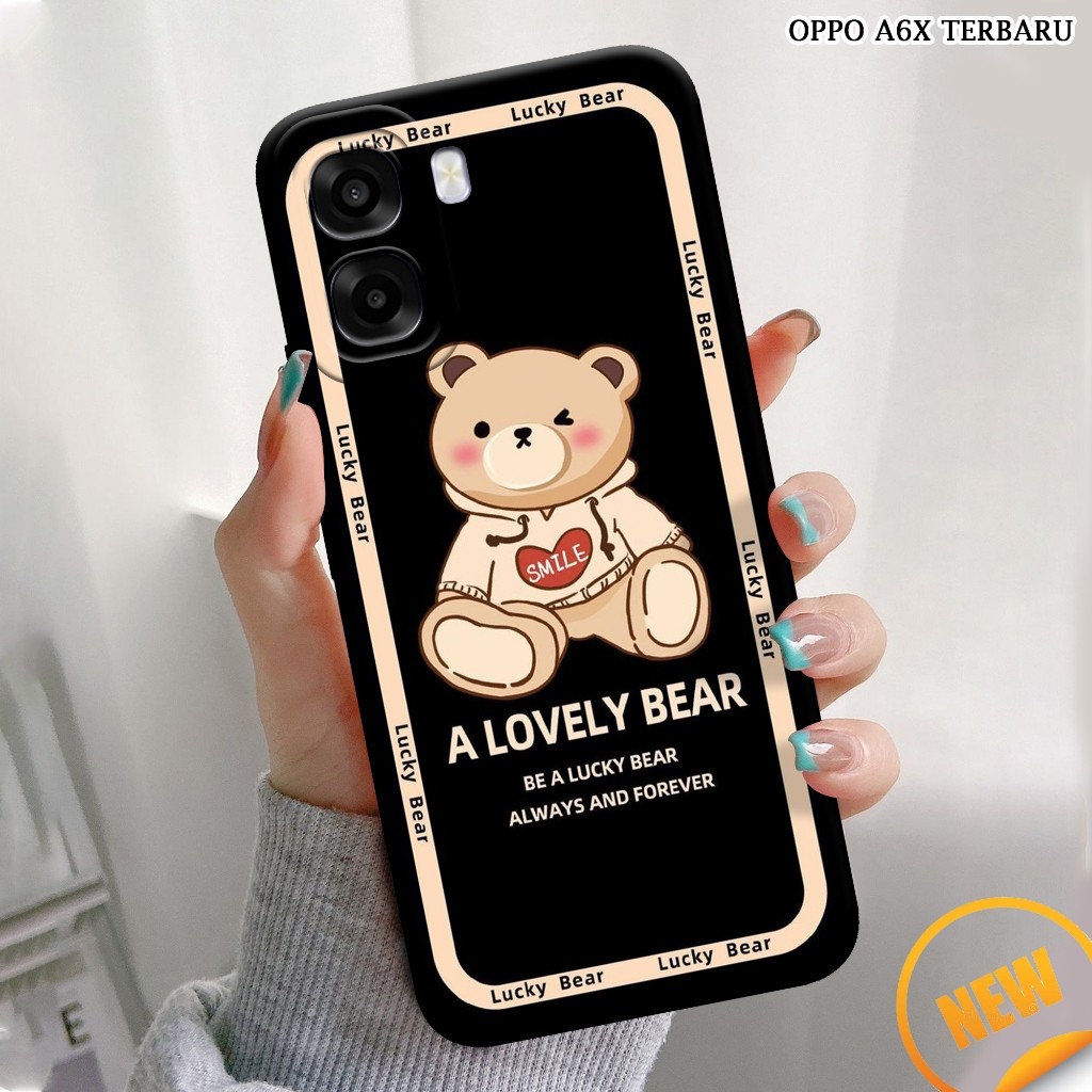 HP ล่าสุด OPPO A6X 4G Case - Geloracase - OPPO A6X 4G Case - Bear Case Motif - OPPO - OPPO A6X 4G So