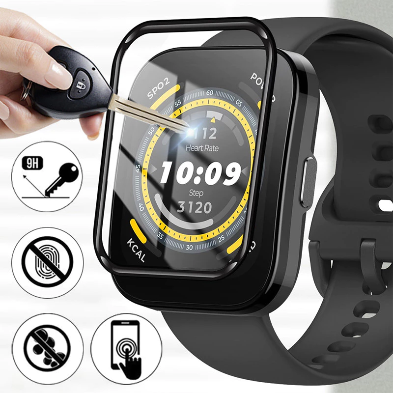 กระจกนิรภัย / ฟิล์มไฮโดรเจลแบบนุ่มสําหรับสมาร์ทวอทช์ Amazfit Bip 6 Anti Gores อุปกรณ์เสริมป้องกันหน้าจอสําหรับ Amazfit Bip 6