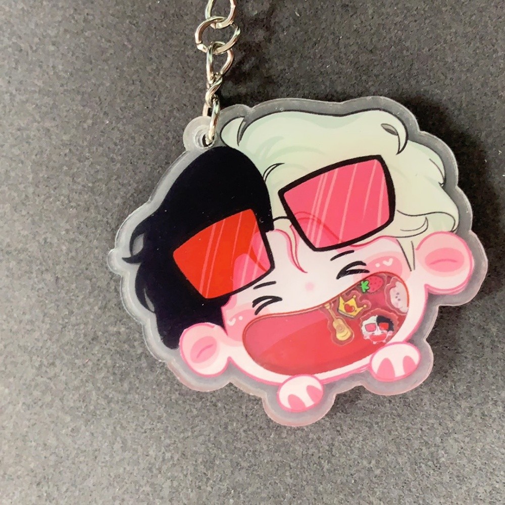 Kpop Idols Jackson Wang Shake พวงกุญแจการ์ตูนน่ารักอะคริลิคแขวนเครื่องประดับพวงกุญแจกระเป๋าอุปกรณ์เส