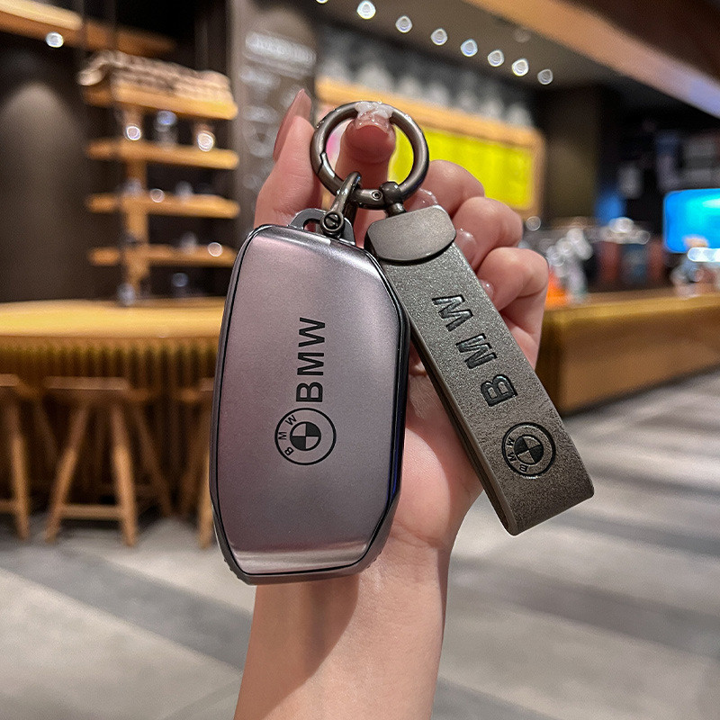 เฉพาะ 2023 BMW ix ฝาครอบกุญแจ 740 สไตล์ใหม่ x7 Series i7 เคสกุญแจ 735Li หัวเข็มขัด High-End XM เคสป้