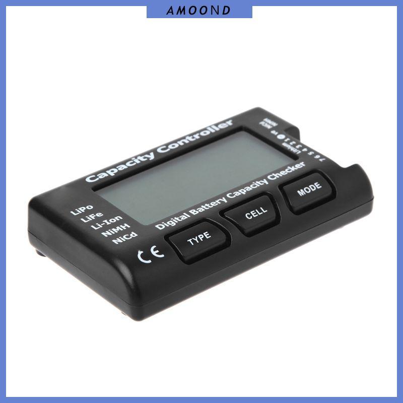 AMOOND RC CellMeter-7 เครื่องตรวจสอบความจุดิจิตอลสําหรับ Nicd NiMH LiPo LiFe Li-ion
