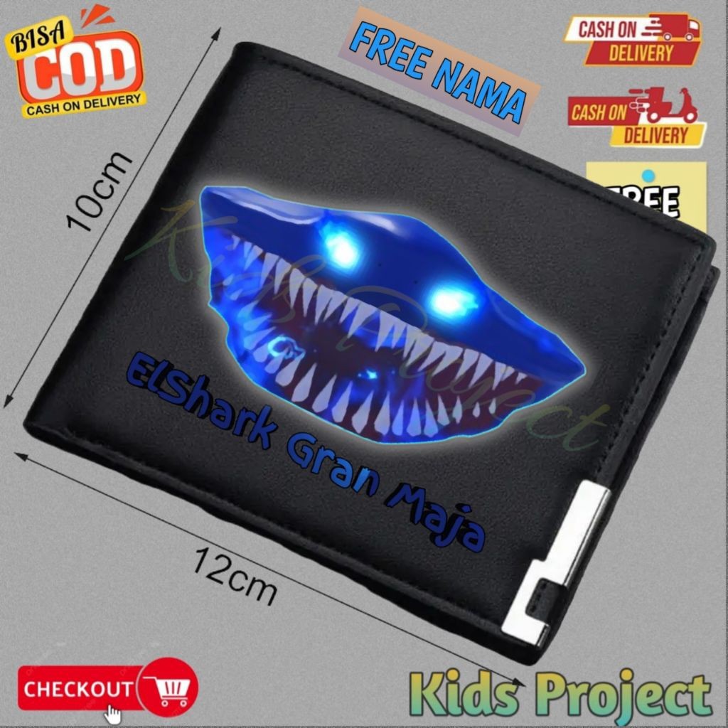 กระเป๋าสตางค์เด็ก Robot Kraken Gladiator Shark ElShark Gran Maja โบราณ Lochness ROBLOX Fish It ล่าสุ