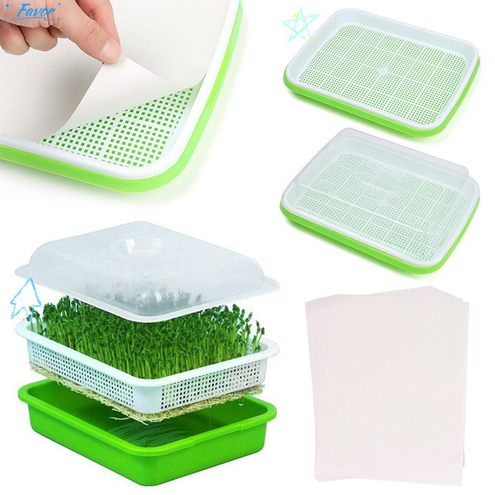 FAVOR Grow Nursery Pots อุปกรณ์ทําสวนบ้านสวนถาด Hydroponic กล่องพืช