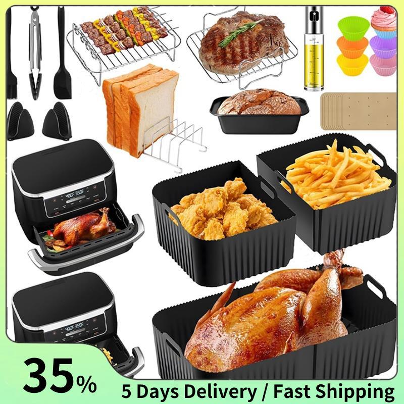 สําหรับ Foodi Flexdraler 10.4 L Hot Air Fryer AF500EU AF500EUCP,ซิลิโคนMould Airfryerอุปกรณ์เสริม