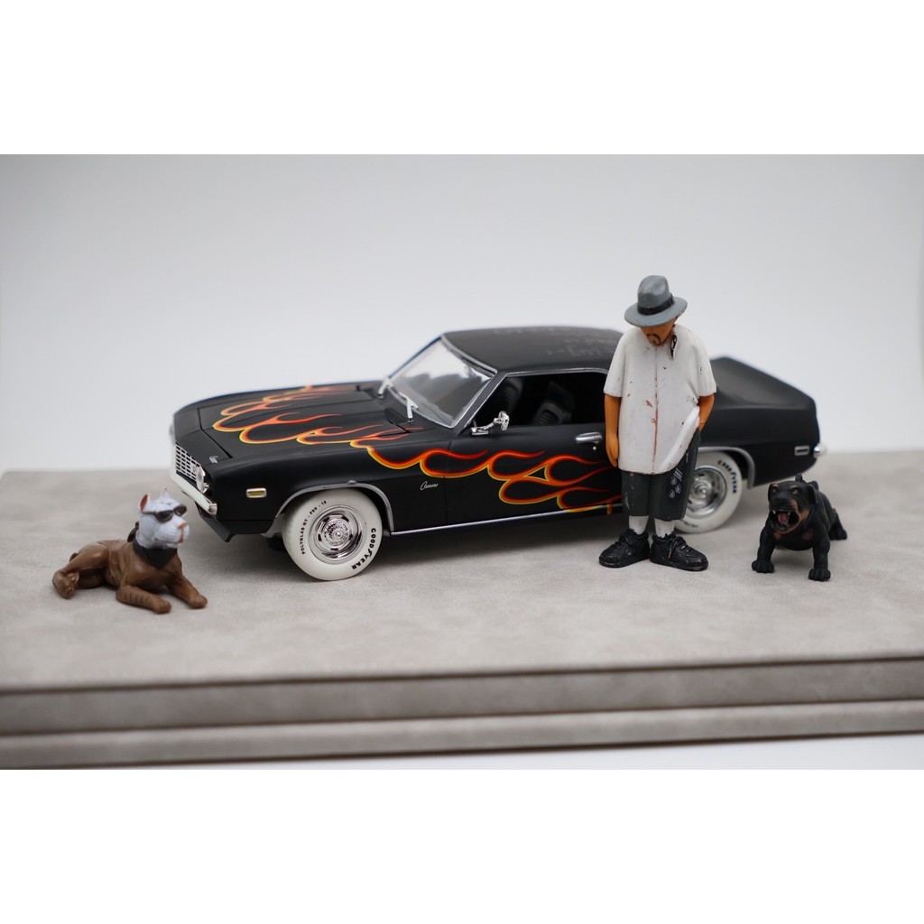 Johnny Lightning Johnny 1/24 รถโมเดล Out of Print Car 1969 Chevrolet Camaro Z28 รุ่นซ่อนล้อสีขาว Lig