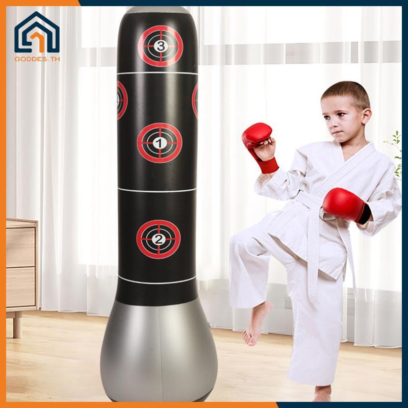 Goddes ใหม่เด็ก Inflatable มวยคอลัมน์เยาวชนฟิตเนสแนวตั้งบ้าน Sanda Tumbler TH