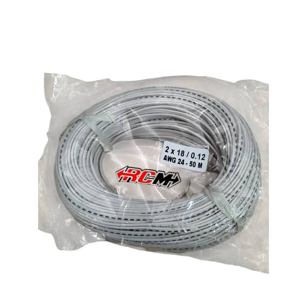 LOKAL ราคาต่อ 5 เมตรสายเกลียวคู่ Awg24 Awg 24 2X18 2 X 18 จุดสีขาวสีดําทองแดงเต็มคุณภาพท้องถิ่นไม่รา