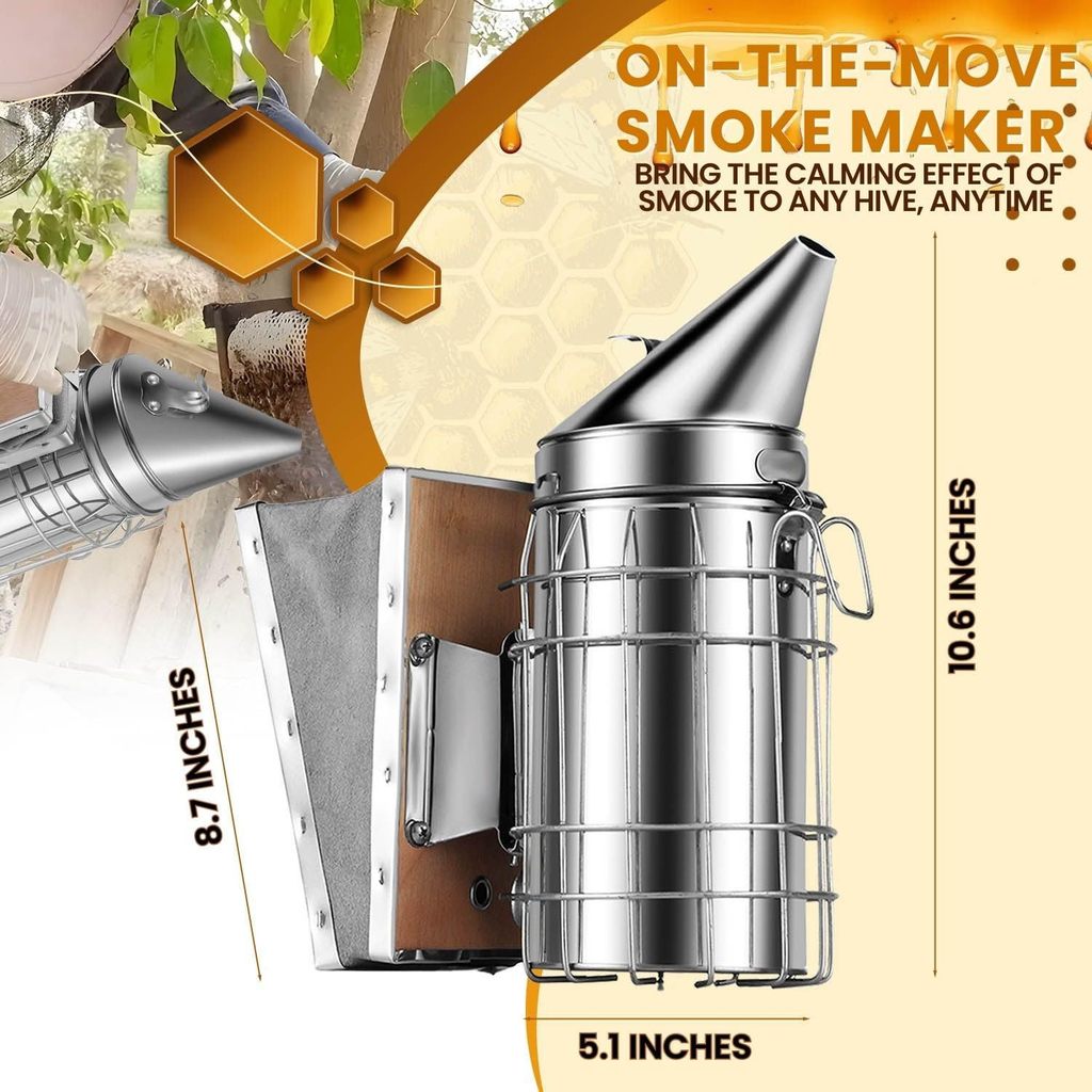 BeekeepingGear ติดอันดับต้องมี กาพ่นควันสแตนเลส จัดเต็มความจุ ราคา ถูกที่สุด ดีลบีเคเค แกลเลอรีภาพที่ 2