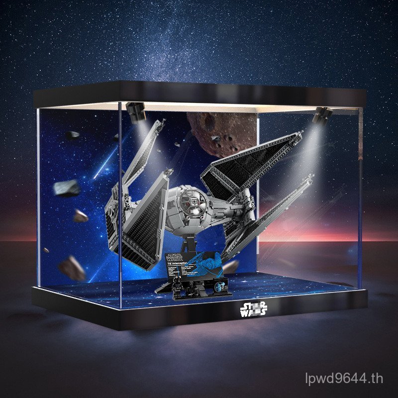 Series เหมาะสําหรับกล่องเก็บของอะคริลิค ucs สูง Star Wars Interceptor Building Blocks 75382tie VREC