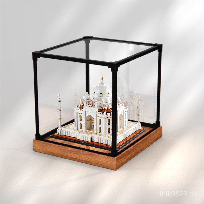 Taj Ling กล่องเก็บของอะคริลิคเหมาะสําหรับเพลงจอแสดงผลป้องกันฝุ่นฝาครอบอาคารอินเดียกล่องโลหะผสมสูง 21