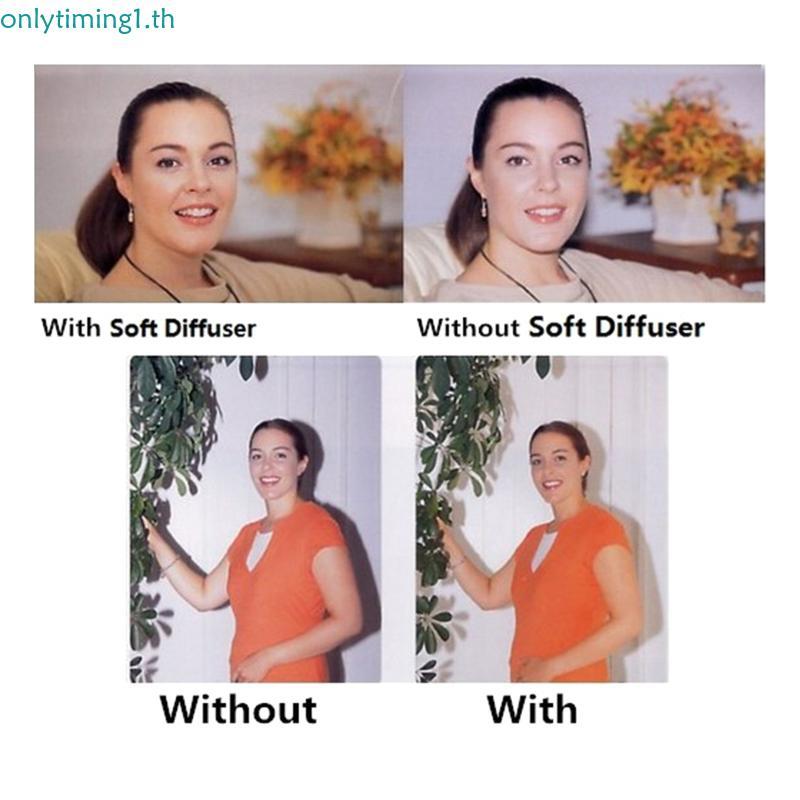 Onlytiming Flash Diffuser Bounce Cover Photo Softbox สําหรับ 580EX II Yongnuo YN565 YN560 560II