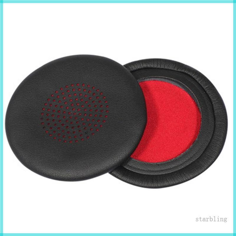 Star Leather Replacement Soft Ear Pads เบาะสีดําสําหรับ Voyager สําหรับ Focus UC B825