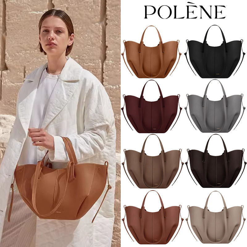 กระเป๋าหนัง Polene Cyme กระเป๋าถือพรีเมี่ยม แบบไหล่เดียว ความจุขนาดใหญ่