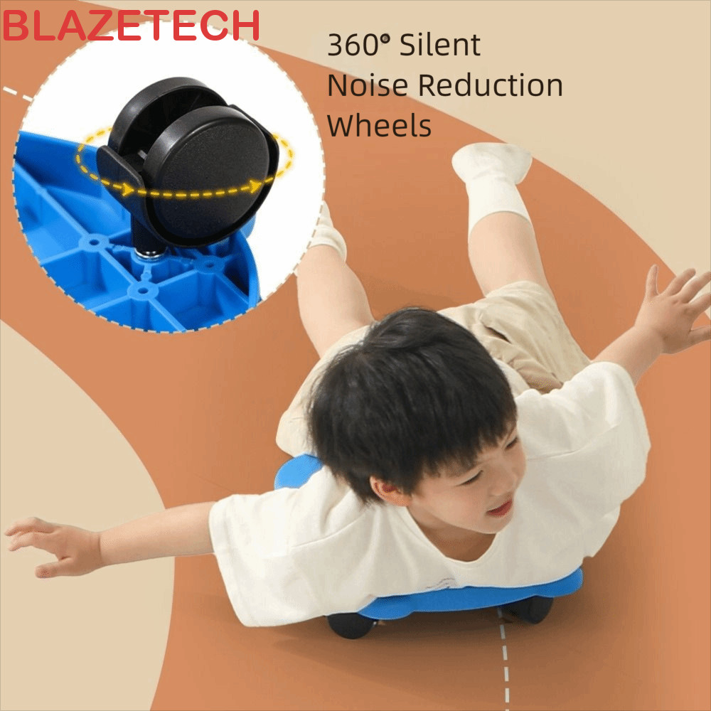 BLAZETECH Kids Balance Training Scooter, with Handle Wear-resistant Children 4W Heel Scooter,ทนทานแบ