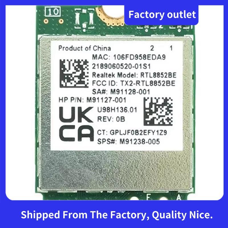 E8BE การ์ด WIFI ไร้สาย AX1800 WIFI6 1800M RTL8852BE WLAN 802.11ax Bluetooth5.2 M2-Ngff Dual-Band 2.4