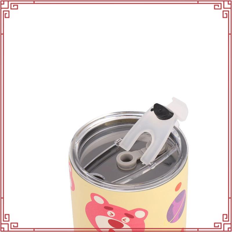 CIVAGO（13oz）แก้วเดินทางความร้อนสแตนเลสเซรามิกพร้อมหลอดบ้านและถ้วยสํานักงานสําหรับผู้หญิง