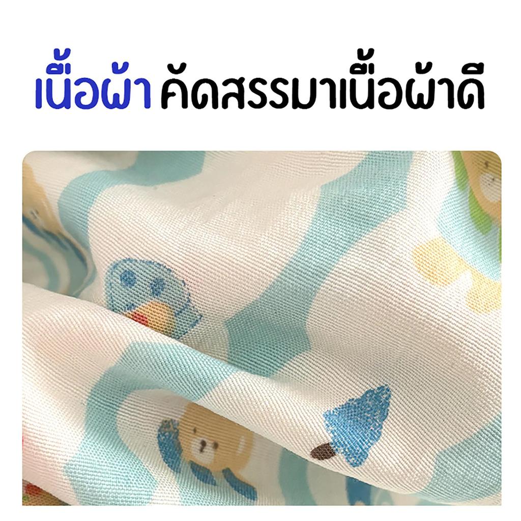 MooDeng Baby ชุดลายน่ารัก เสื้อแขนสั้น+ กางเกงขายาว สำหรับเด็กหญิง ชุดฤดูร้อน  สไตล์เกาหลี ใหม่ รูปที่ 5
