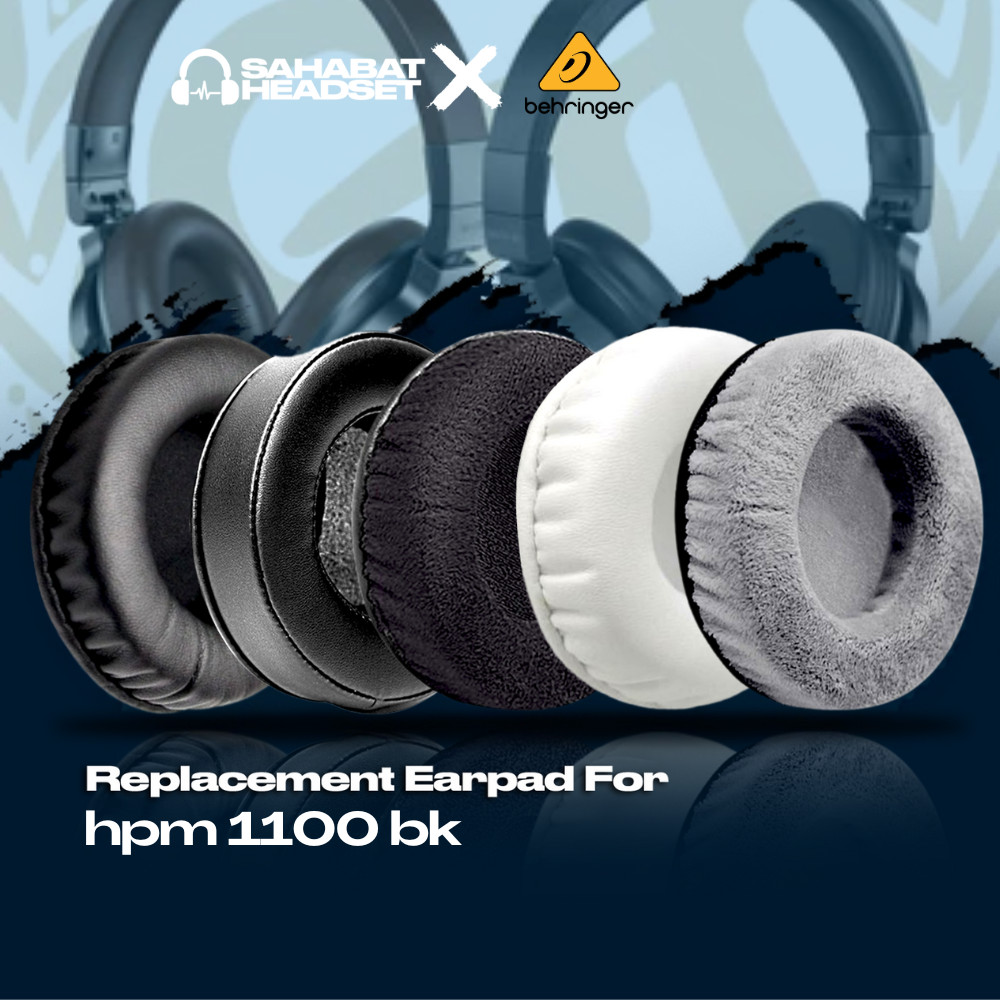 Ear Cushion Earcup Behringer hpm 1100 bk Foam Pad Earpad