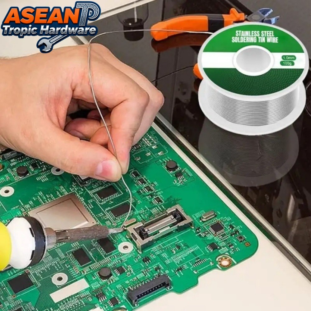 ATH 🛠 ลวดเชื่อมบัดกรีนิกเกิล เครื่องมือซ่อมแซมการเชื่อมสากล 50 100 กรัม แบบใช้แล้วทิ้ง ลวดบัดกรี สแตนเลสสตีล DIY /NO112