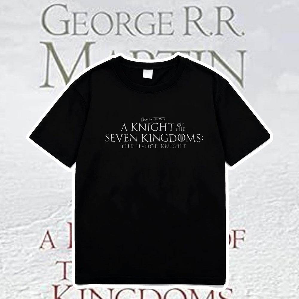 เสื้อยืด รุ่นคลาสสิก A Knight of the Seven Kingdoms: The Hedge Knight Logo เหมาะสำหรับสุภาพบุรุษและส