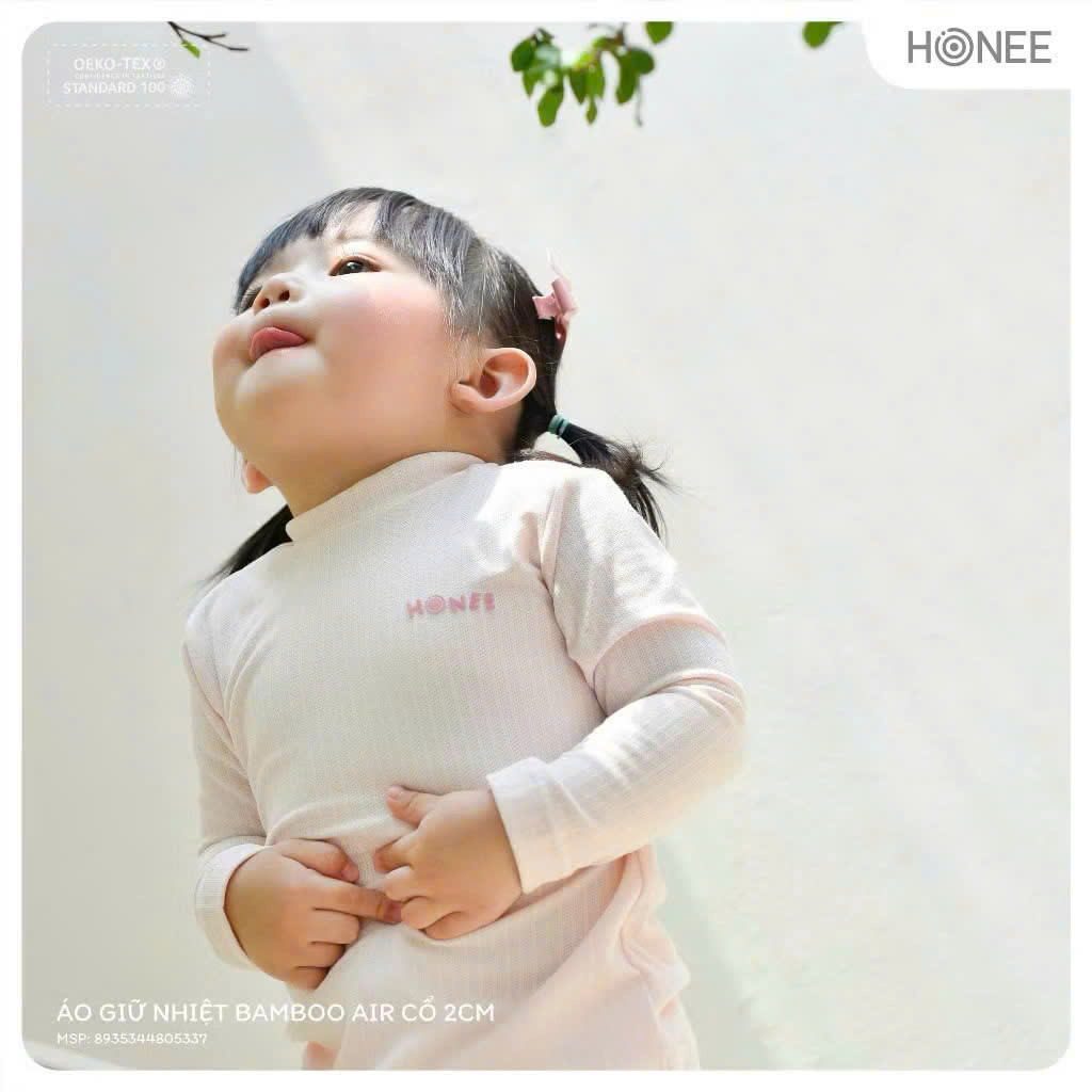 HONEE baby Bamboo Air เสื้อระบายความร้อนคอปกสูง 2 ซม. เย็นสบาย 9M-4Y