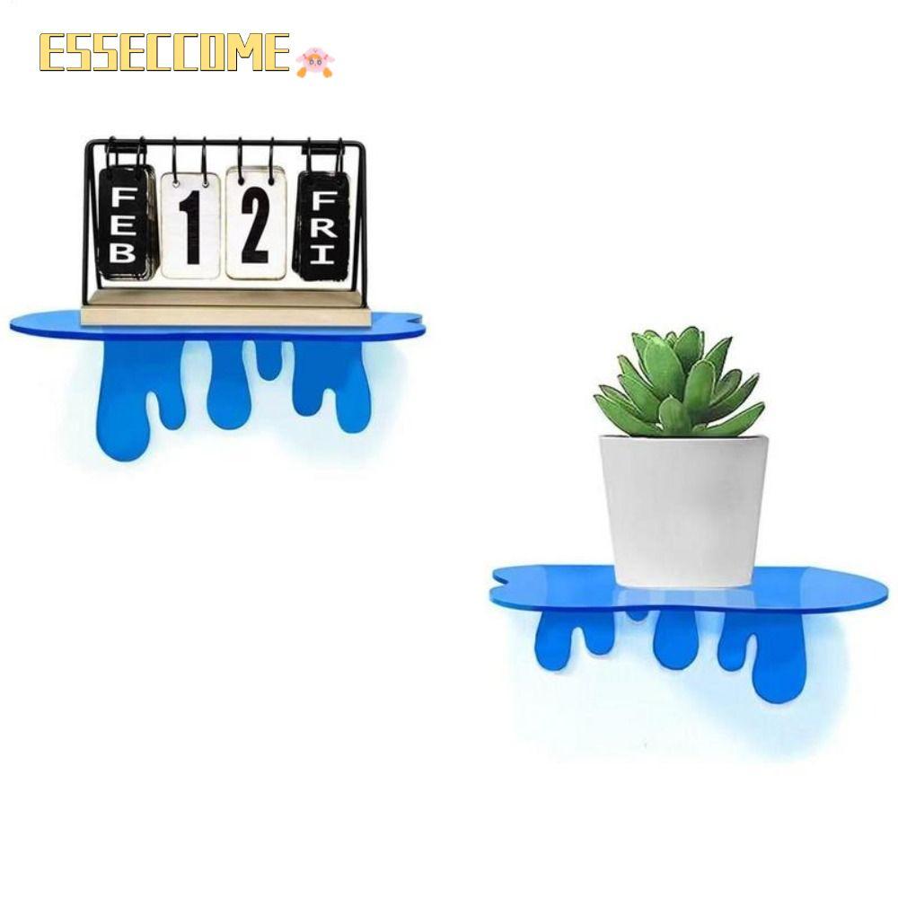 ESSECCOME Wall Organizer Shelf,High-Transparency Small Shelf For Wall Storage, Aesthetic Acrylic Sto