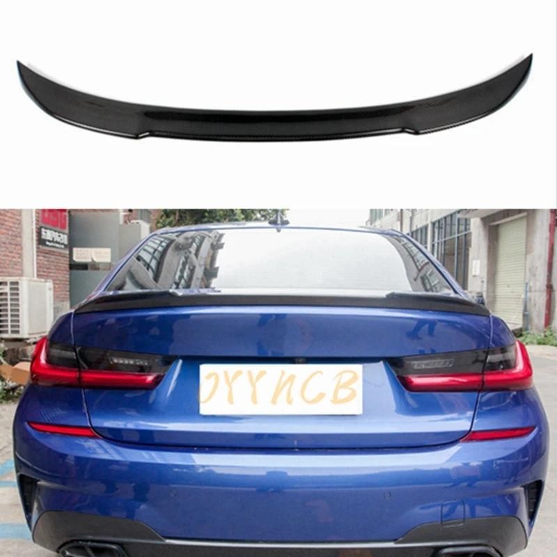 สําหรับ BMW 3 Series G20 G28 & M3 G80 CS สไตล์คาร์บอนไฟเบอร์ด้านหลังสปอยเลอร์ Trunk wing 2019 -2022 
