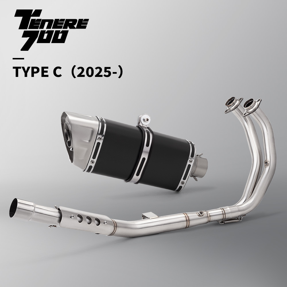 สําหรับYamaha Tenere 700 2021-2024 T700 XTZ700 รถจักรยานยนต์ไอเสียเต็มระบบHeaderด้านหน้าLinkท่อท่อไอ