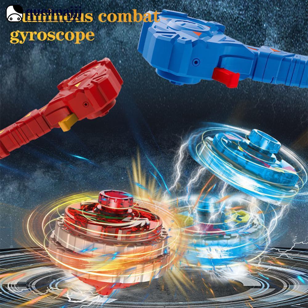 QHENNA 4D Demolition Launcher Battle Spinning Top Competitive ของเล่นใบมีด Gyroscope ของเล่นเด็ก Fus