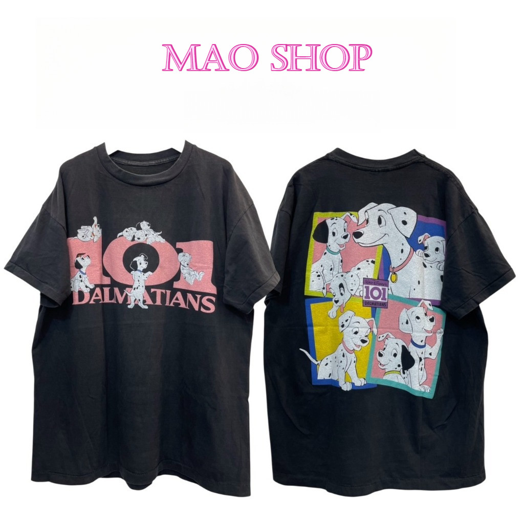 COD✅ (จัดส่งในกรุงเทพฯ) MAO Shop เสื้อยืดสไตล์เกาหลี ลวดลายการ์ตูนน่ารัก เสื้อยืดคู่รัก MS326
