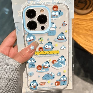 Hangyodon การ์ตูนน่ารักสุนัขดูเดิล นุ่ม เคสIPhone XR 7Plus 8 6 Plus เคส XS X Max เคสไอโฟน 12 11 15 14 13 Pro Max