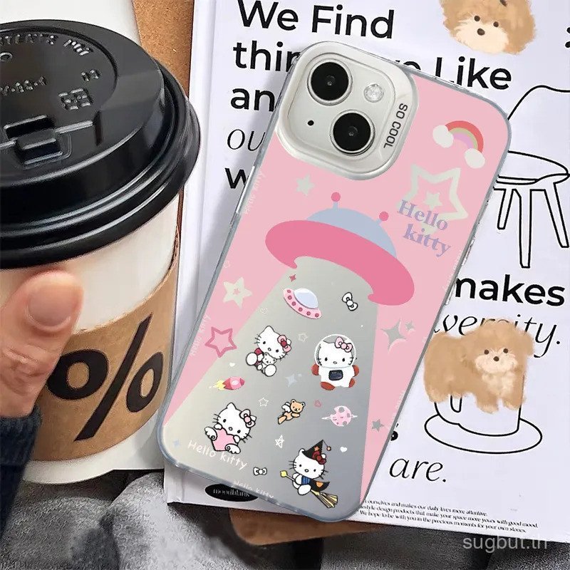 เคสโทรศัพท์ Cat Cat Cat Alien Spaceship เหมาะสําหรับ iPhone 14promax 15promax 16promax 14 15 16 17 p
