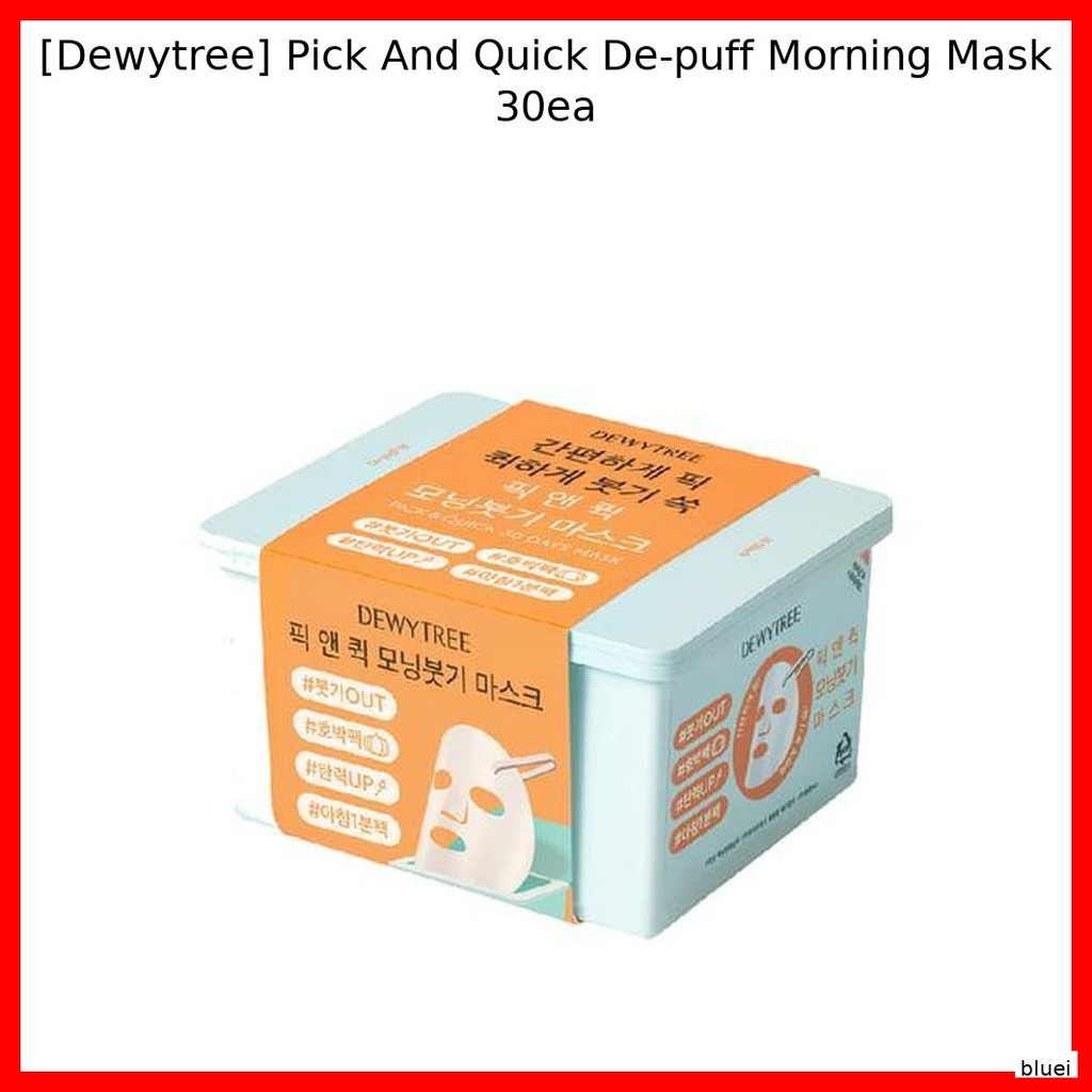 [Dewytree] Pick And Quick De-puff Morning Mask 30ea / Korean Morning Mask / De-puffing Effect / ของแ