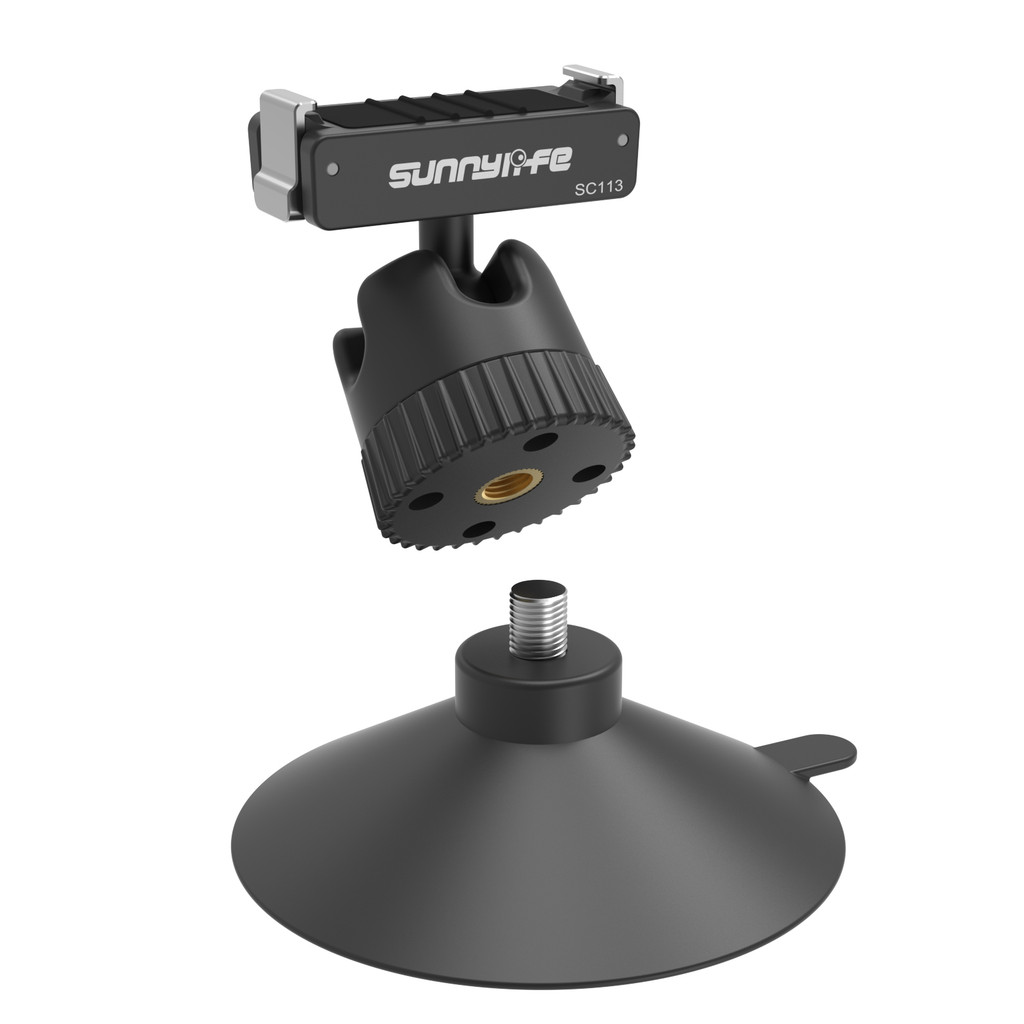 ตัวยึดถ้วยดูดหัวบอลแบบปลดเร็วแบบแม่เหล็กตรงคู่สําหรับกล้อง DJI Osmo Nano/Action 6 360° การหมุน
