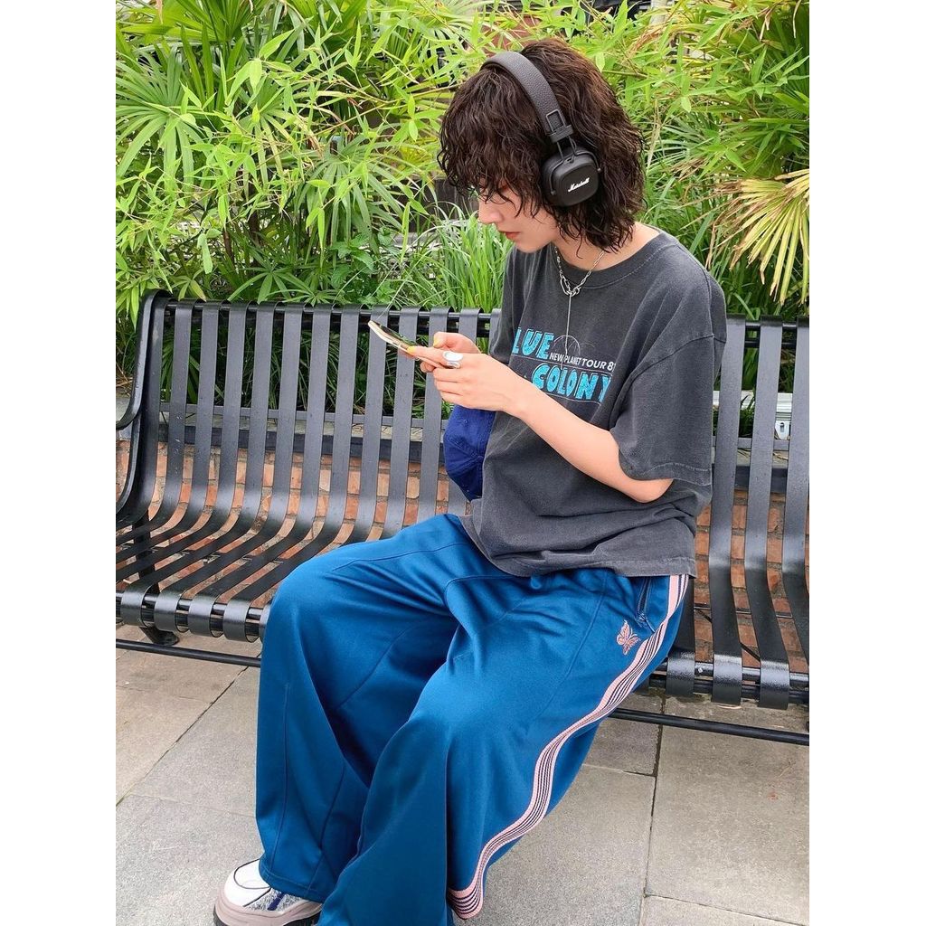 VBZ5 เข็มติดตามกางเกง Troller Thongp裤日系宽松运动长裤