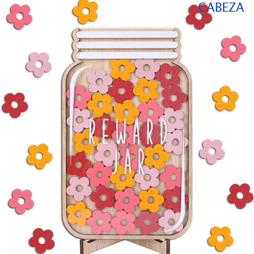 CABEZA Positive Behavior Rewards Jar, ไม้การ์ตูนเด็ก Star Reward Jars, รับผิดชอบรางวัล Behavior Good
