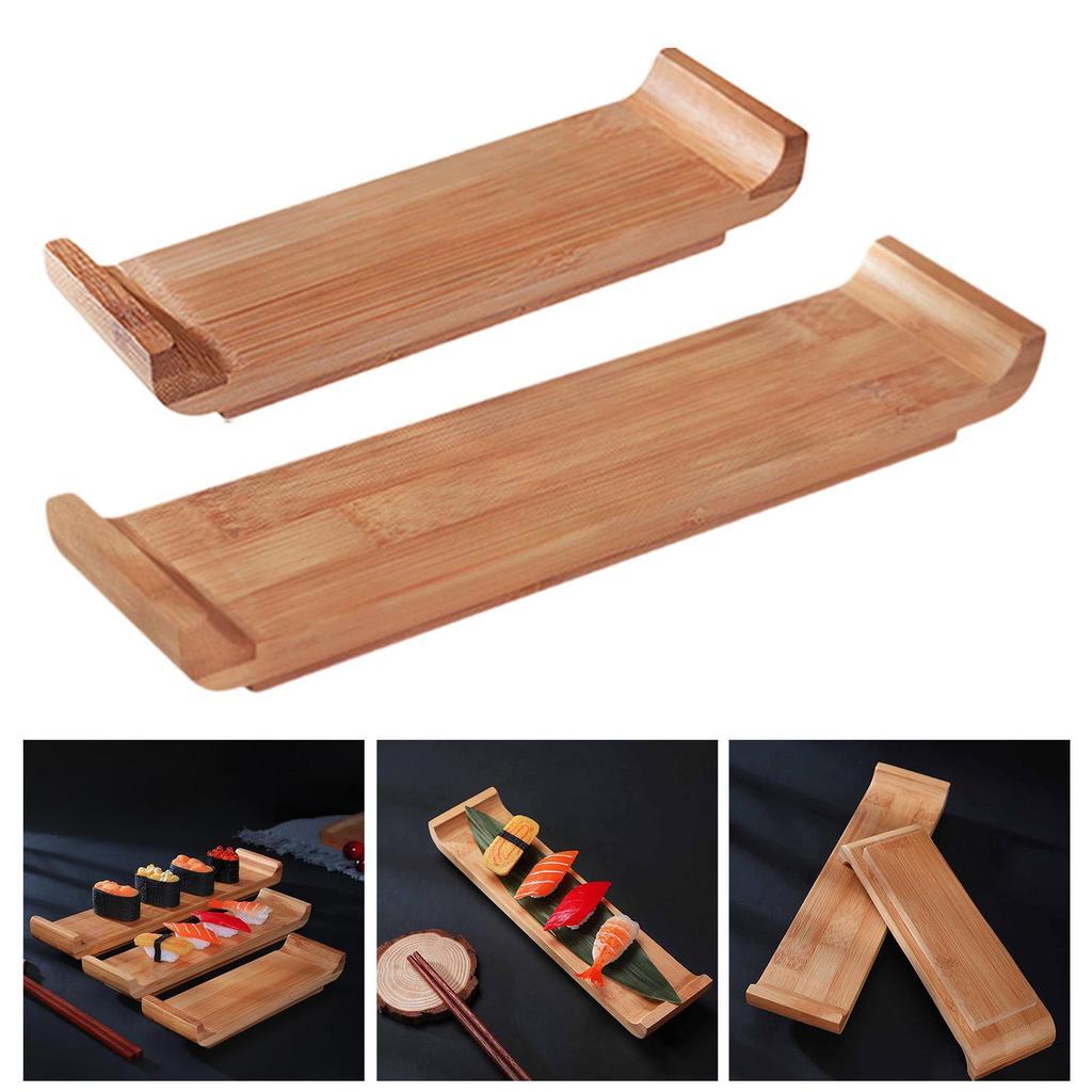 [Whgirld8] Sashimi Sushi Bambooเสิร์ฟแผ่นสี่เหลี่ยมผืนผ้าหรูหราจานซูชิสําหรับอาหารญี่ปุ่นและโรงแรม