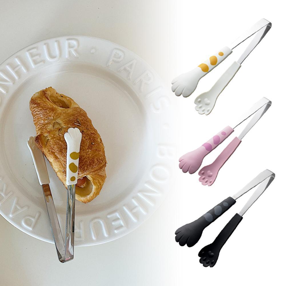 สแตนเลสซิลิโคน Cat Claw CLAMP อาหาร CLAMP ห้องครัวความร้อนเบเกอรี่ Anti อาหารแมว Bbq Slip R9b7