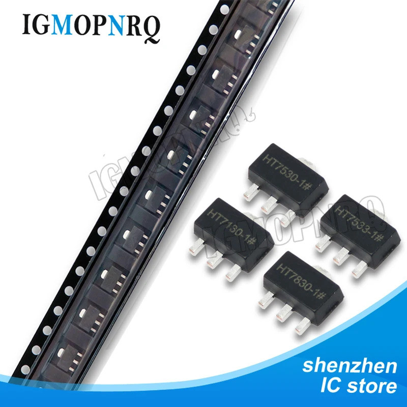 5PCS HT7533 HT7133 SOT-89 HT7830 HT7530 HT7130 HT7333 HT7350 HT7833 ชิป SMD ic
