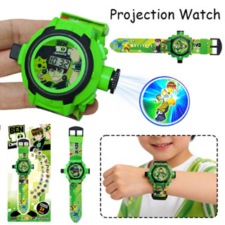 นาฬิกาข้อมือโปรเจคเตอร์เบน 10 สำหรับเด็ก การ์ตูนที่ฉายได้ เป…