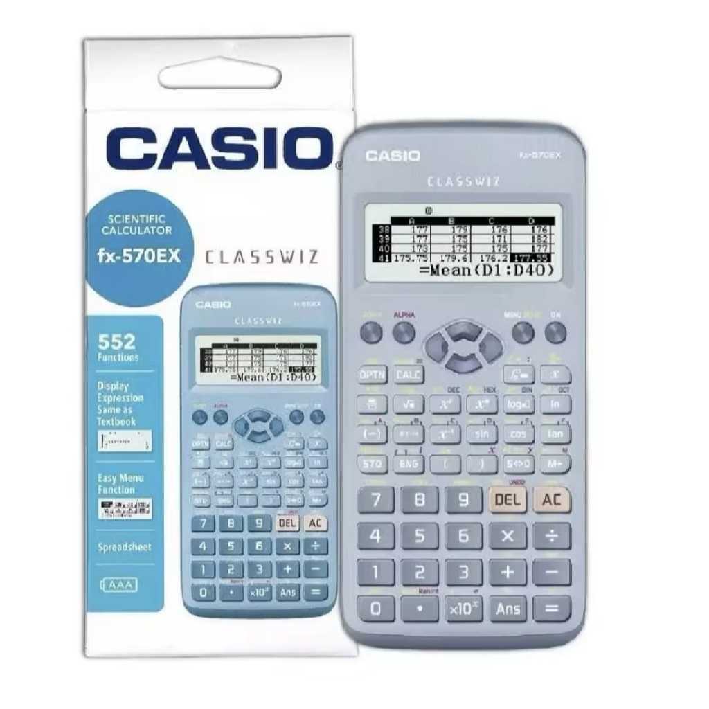 เครื่องคิดเลขวิทยาศาสตร์ Casio fx-570EX & FX-991ES Plus พร้อมฟังก์ชั่น 400+ และประสิทธิภาพยาวนาน