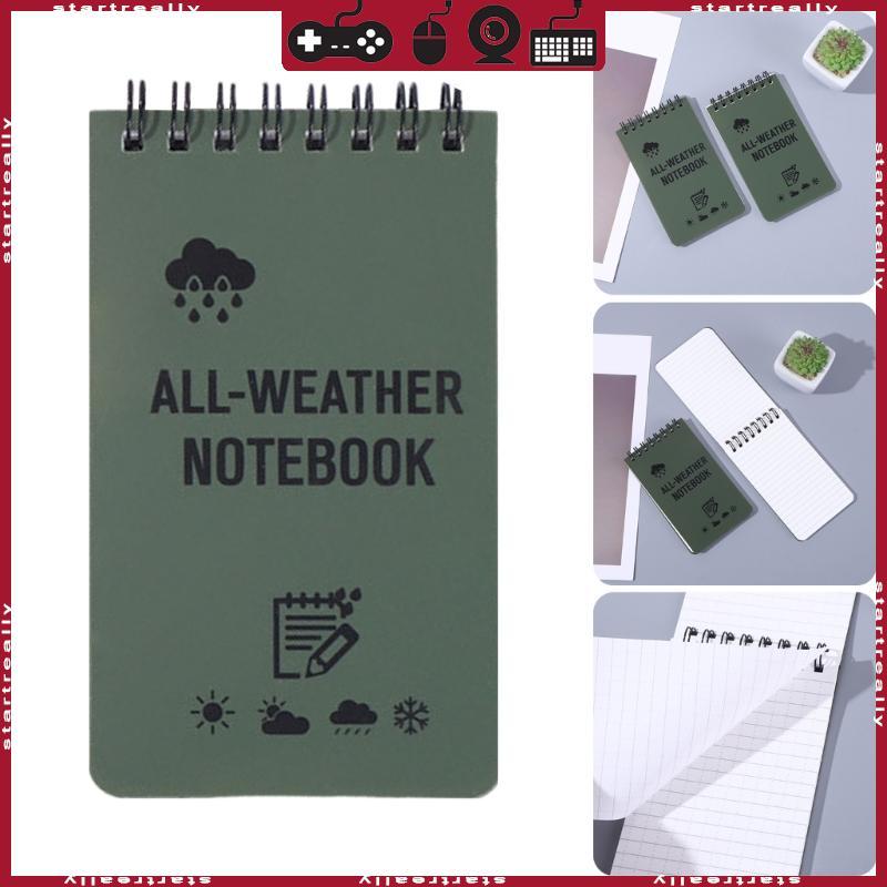 ST Weatherproof Notebook Waterproof Notebook Field Note Pad All Weather Paper Notebook for Office