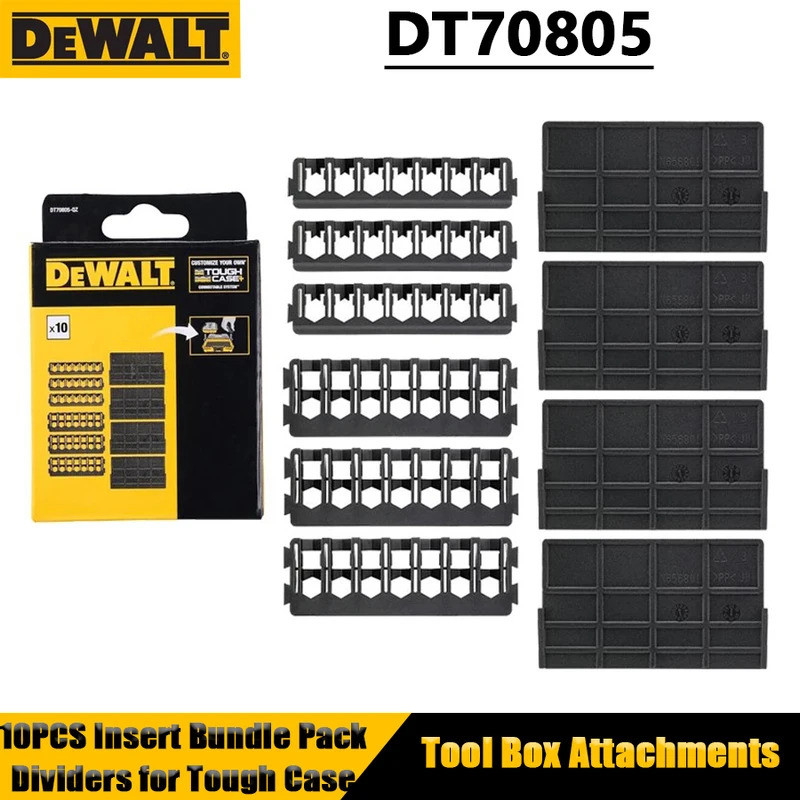 DEWALT DT70805 | กล่องเก็บเครื่องมือ แบ่งช่องจัดระเบียบ+หัว Socket+Bit Jack | ชุดเก็บอุปกรณ์มืออาชีพ