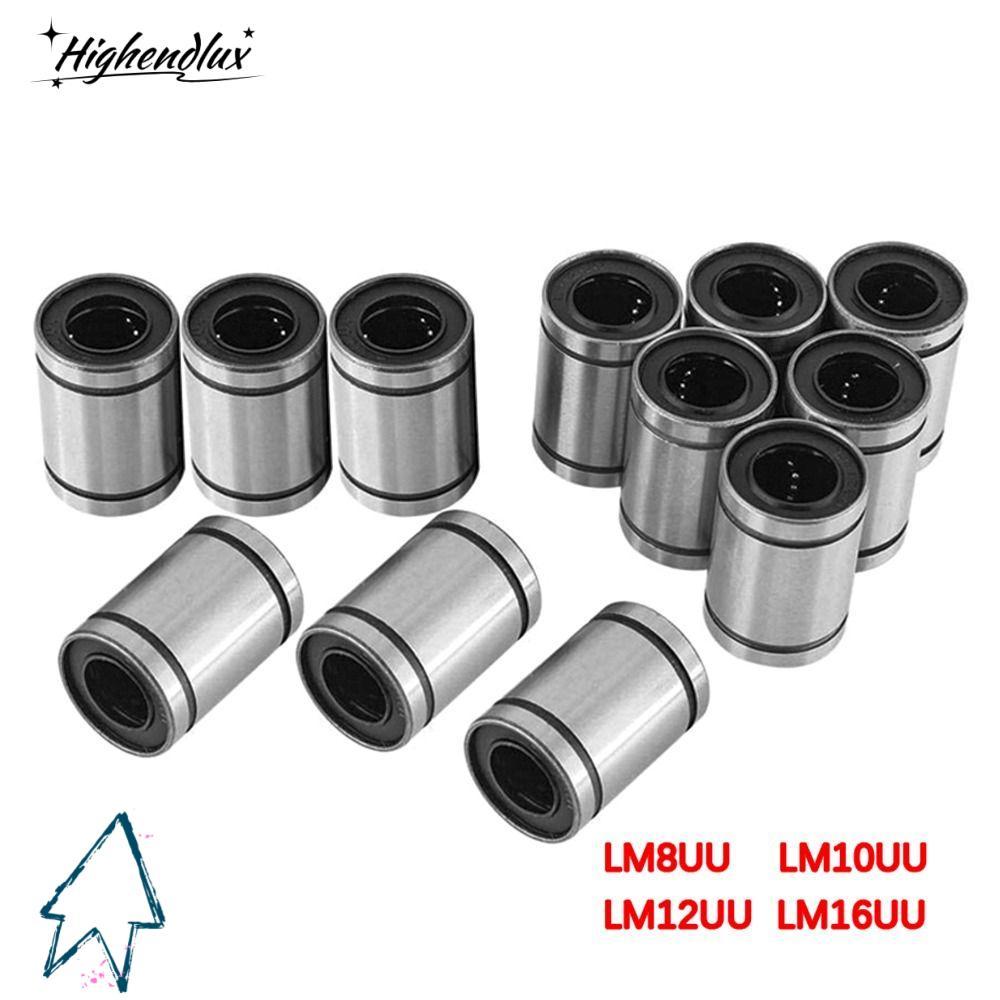 HIGHENDLUX บูชเหล็กโครเมียม ทนทาน ชุบนิกเกิล LM3UU LM4UU LM5UU LM6UU