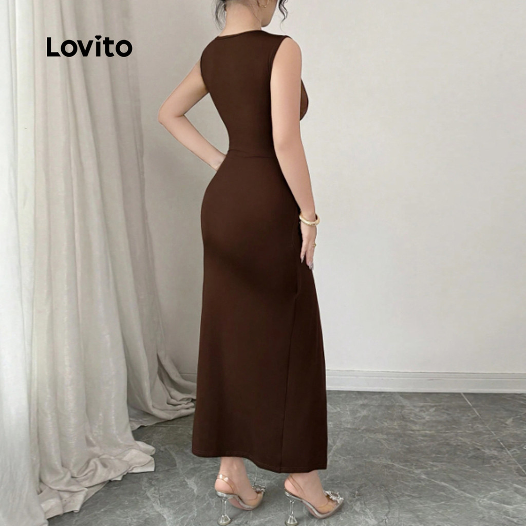 Lovito  เดรสเซ็กซี่ เดรสโลหะสีน้ําตาลทรงอสมมาตร สําหรับผู้หญิง.

เดรสเซ็กซี่ เดรสโลหะสีน้ําตาลทรงอสมมาตร สําหรับผู้หญิง. L171AD003 ราคา ถูกที่สุด ดีลบีเคเค แกลเลอรีภาพที่ 4