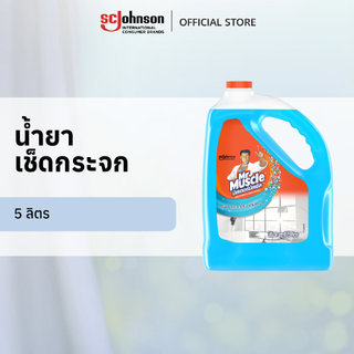 มิสเตอร์มัสเซิล น้ำยาเช็ดกระจก ชนิดเติม 5000 มล. Mr Muscle Glass Cleaner 5000ml